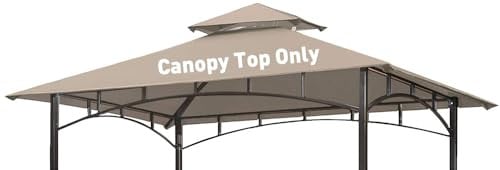 OLILAWN Grill Gazebo Replacement Canopy Roof 5' x 8' Deal