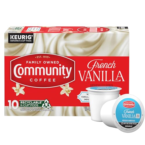 Community Coffee French Vanilla Flavored Medium Roast Keurig K-Cup Coffee Pods 10-Pack Deal