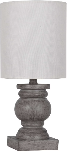 Mainstays 12.75" Polyresin Weathered Wood Finish Mini Lamp