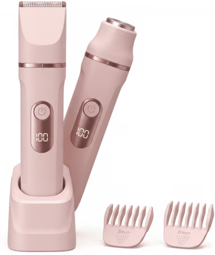 Pubic Hair Trimmer Women's Electric Razors Replaceable Ceramic Blade Heads Deal