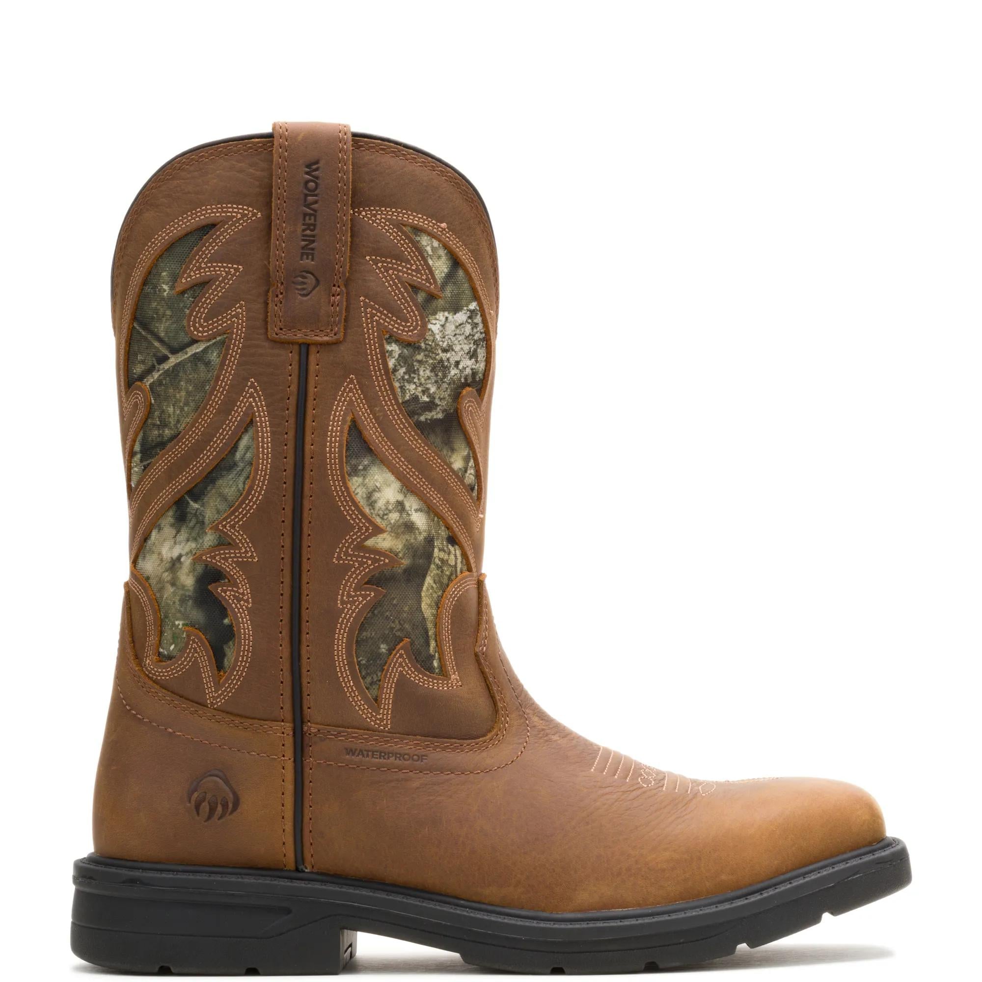 Wolverine Men's Rancher Level Pull-On Steel-Toe Work Wellington Boot Camo