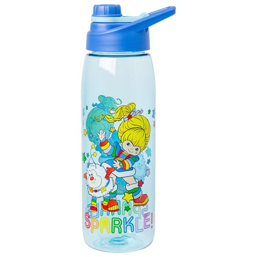 Silver Buffalo Rainbow Brite and Twink Sparkle Water Bottle 28 Ounces