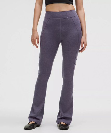 lululemon Women's Softy Suedey Split-Hem High-Rise Mini-Flare Pant (Nightfall)