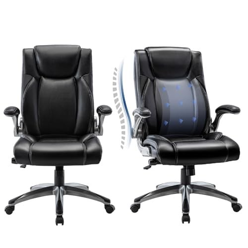 COLAMY Executive Office Ergonomic Chair with Thick Bonded Leather 2-Pack Deal