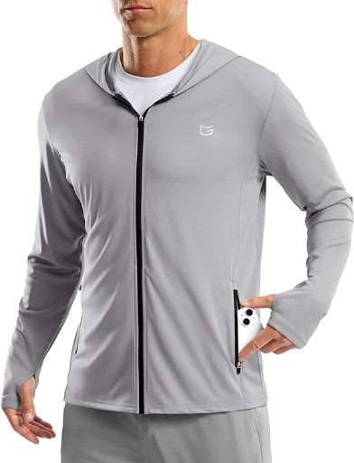 G Gradual Men's UPF 50+ Lightweight Quick-Dry Full-Zip Hoodie Jacket Deal