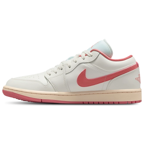 Jordan Women's AJ 1 Low Shoes (Sail/Pink)