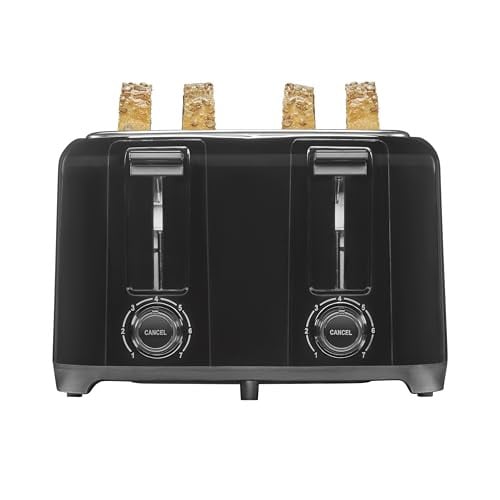 Proctor Silex Wide-Slot 4 Slice Toaster, Black Deal