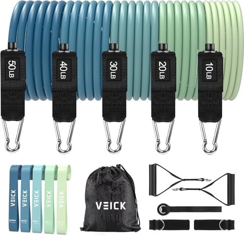 VEICK Resistance Bands 5-Pack Deal