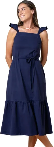 Hope & Henry Organic Knit Flounce Dress