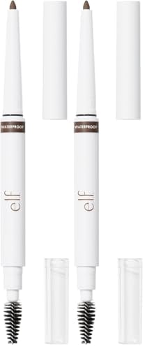E.l.f. Dual-Ended Brow Pencil w/ Spoolie (Neutral Brown) 2-Pack
