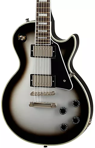 Epiphone Les Paul Custom Limited-Edition Electric Guitar (Silver Burst) Deal