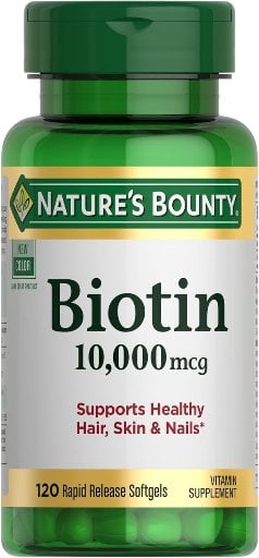 Nature’s Bounty Biotin Rapid Release Softgels Vitamin Supplement 120-Count 10000mcg Deal