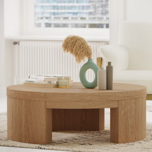 Beautiful Mod Round Coffee Table by Drew Barrymore Deal