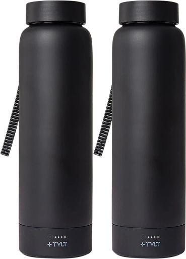 TYLT 24oz Power Bottle 2.0 with Wireless Charging Power Bank 2-Pack Deal
