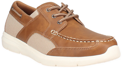 Chaps Men's Classic Boat Style Shoes Anchor (Brown)