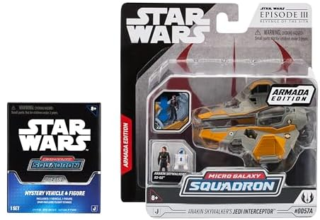 Star Wars Micro Galaxy Squadron Anakin's Jedi Interceptor (Armada Edition) Mystery Bundle 2.5"-3" Deal