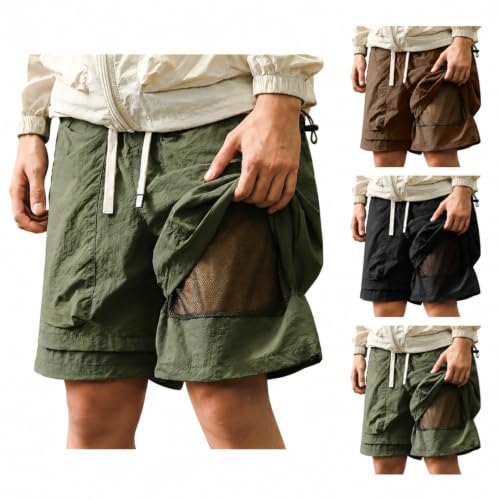 Mens Double Layer Mesh Liner Shorts Deal