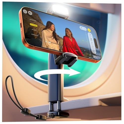 LISEN Phone Holder Mount w/ LED Light for Planes & Travel Deal