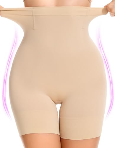 SIMIYA Women's High-Waisted Tummy Control Shapewear Shorts (S-3XL, 2 Colors)