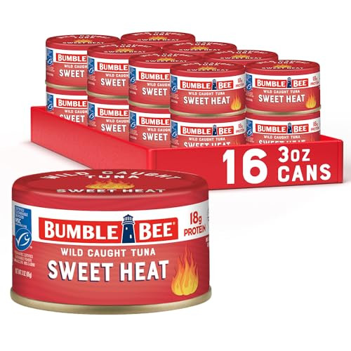 Bumble Bee Snackers Sweet Heat Tuna, 3 oz (Pack of 16)