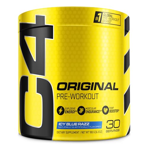 Cellucor C4 Original Pre Workout Powder 30-Servings (Icy Blue Razz)