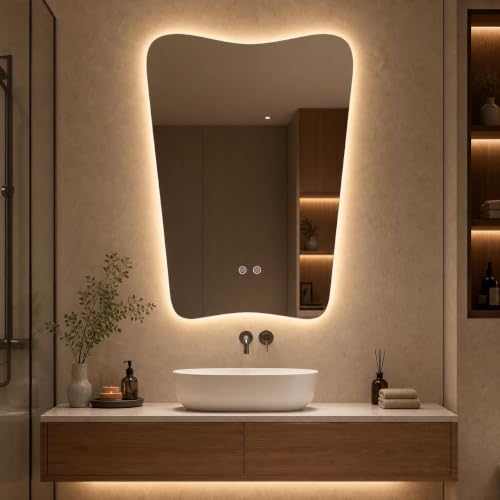 Irregular LED Frameless Backlit Mirror Deal