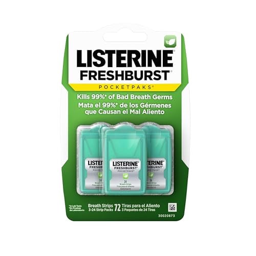 Listerine Freshburst Pocketpaks Breath Strips 2 x 3-Pack 24-Count Deal