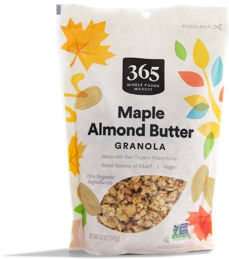 365 by Whole Foods Market Maple Almond Butter Granola 12-Oz