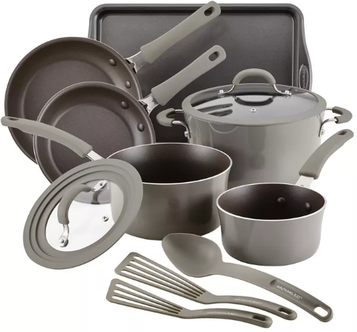 Rachael Ray Cook + Create Aluminum Nonstick Cookware 11-Piece Set Deal