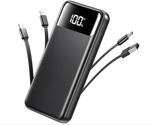 OHOVIV 50000mAh Power Bank with Built In Cables