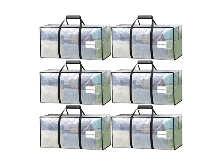 VISVEIL 6-Pack 23-Gallon Heavy-Duty Storage Bag Deal