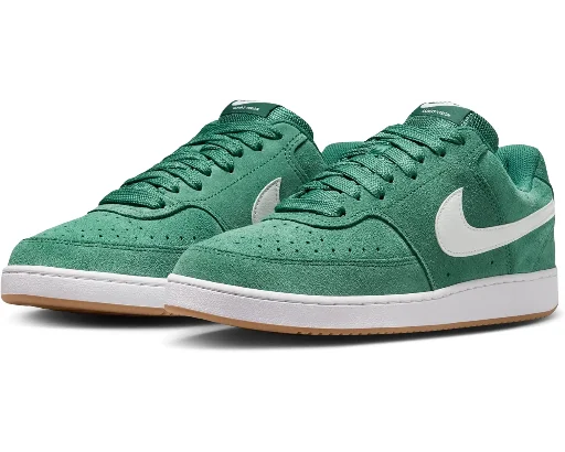 Nike Men's Court Vision Low Flyease V2 Shoes Evergreen Aura/White/Gum Med Brown Deal