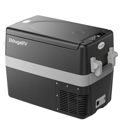 42-Qt BougeRV 12V/24V DC 110~240V AC Portable Car Fridge