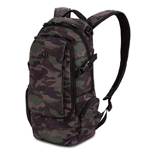 SwissGear 3598 18" Narrow Daypack Backpack (Camo/Green)