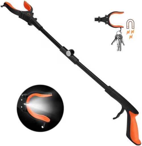 KEKOY 32" Reacher Grabber Tool with Light