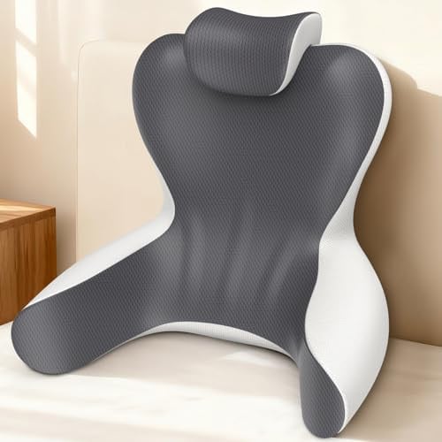 Hamyodo Back Support Pillow w/ Removeable Cervical Support Pillow 22"H Deal