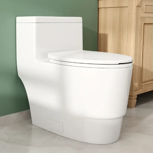 Forious 17" ADA Comfort Height Dual-Flush Elongated One-Piece Toilet Deal