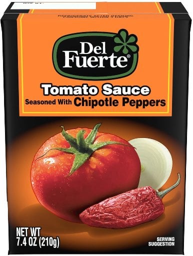 Del Fuerte Tomato Sauce Seasoned with Chipotle 24-Pack 7.4-Oz Deal