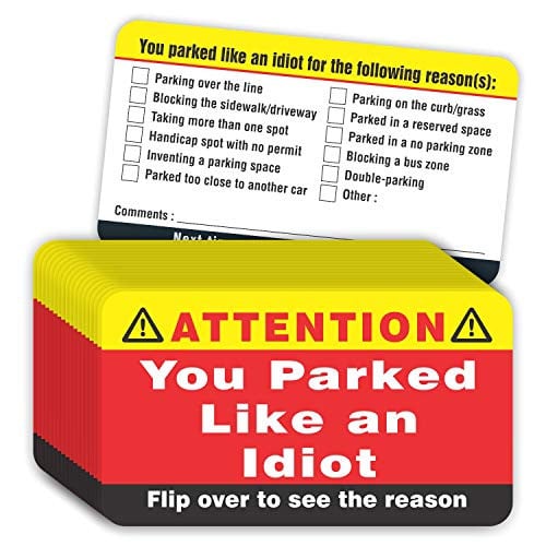 You Parked Like an Idiot Business Cards 100-Pack Deal