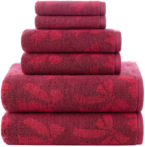 Sonoma Goods For Life Holiday 6-Piece Absorbent Towel Set