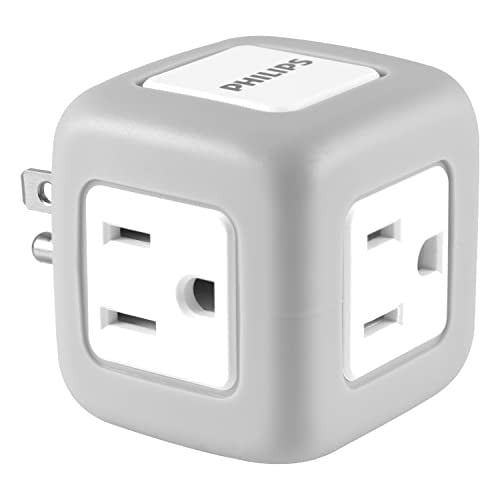 Philips 3-Outlet Grounded Cube Tap w/ Surge Protection Deal