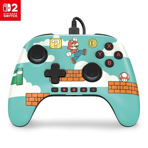 PowerA Advantage Wired Controller for Nintendo Switch 2 (Mario Time)