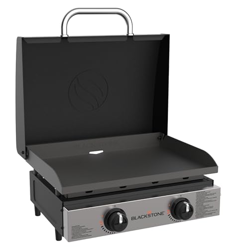 Blackstone 22" 2-Burner Tabletop Propane Griddle w/ Hood