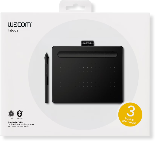 Wacom Intuos Wireless Graphics Drawing Tablet 7.9" X 6.3"