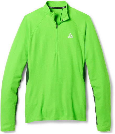 Nike Men's ACG Trail Midlayer Half-Zip Top (Green)