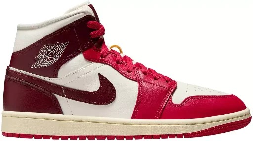Air Jordan 1 Mid Women's Shoes Hibiscus Size 6-8.5