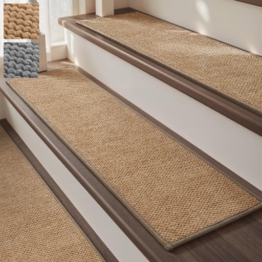 PADOOR Tufted Stair Treads 15-Pack