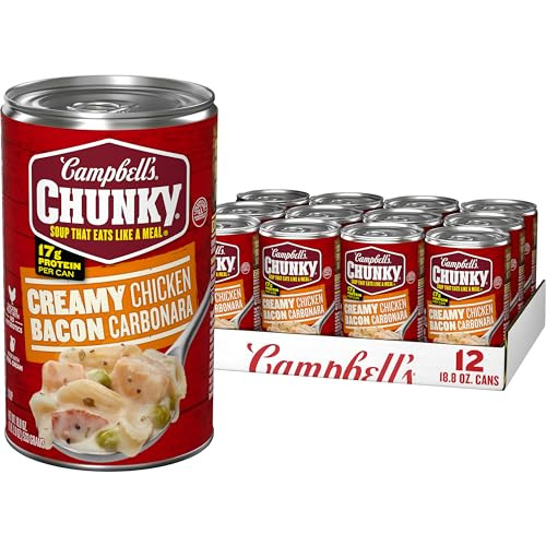 Campbell's Chunky Creamy Chicken Bacon Carbonara Soup 12-Pack