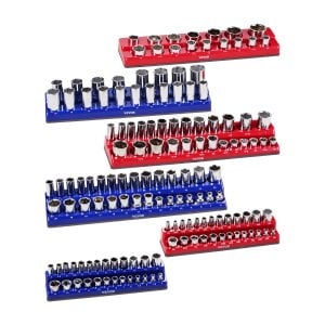 VEVOR 6-Pc Magnetic Socket Organizer Set, Holds up to 143 Sockets Deal