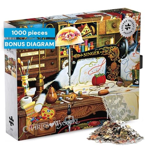Charles Wysocki Jigsaw Puzzle - Maggie the Messmaker 1000 Piece